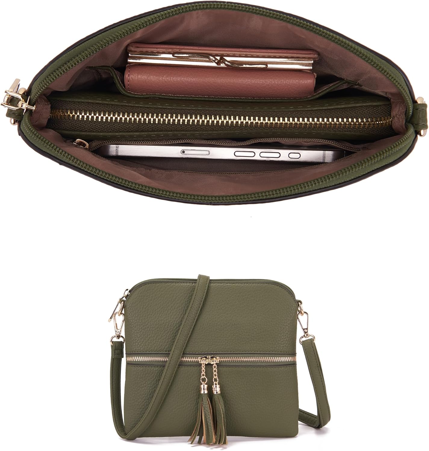 Qiyuer Purses And Wallets Set For Women Tote Handbags Large Hobo Bag Purse With Wallet 3PCS | Large, Purse With Wallet, 3PCS - Image 5