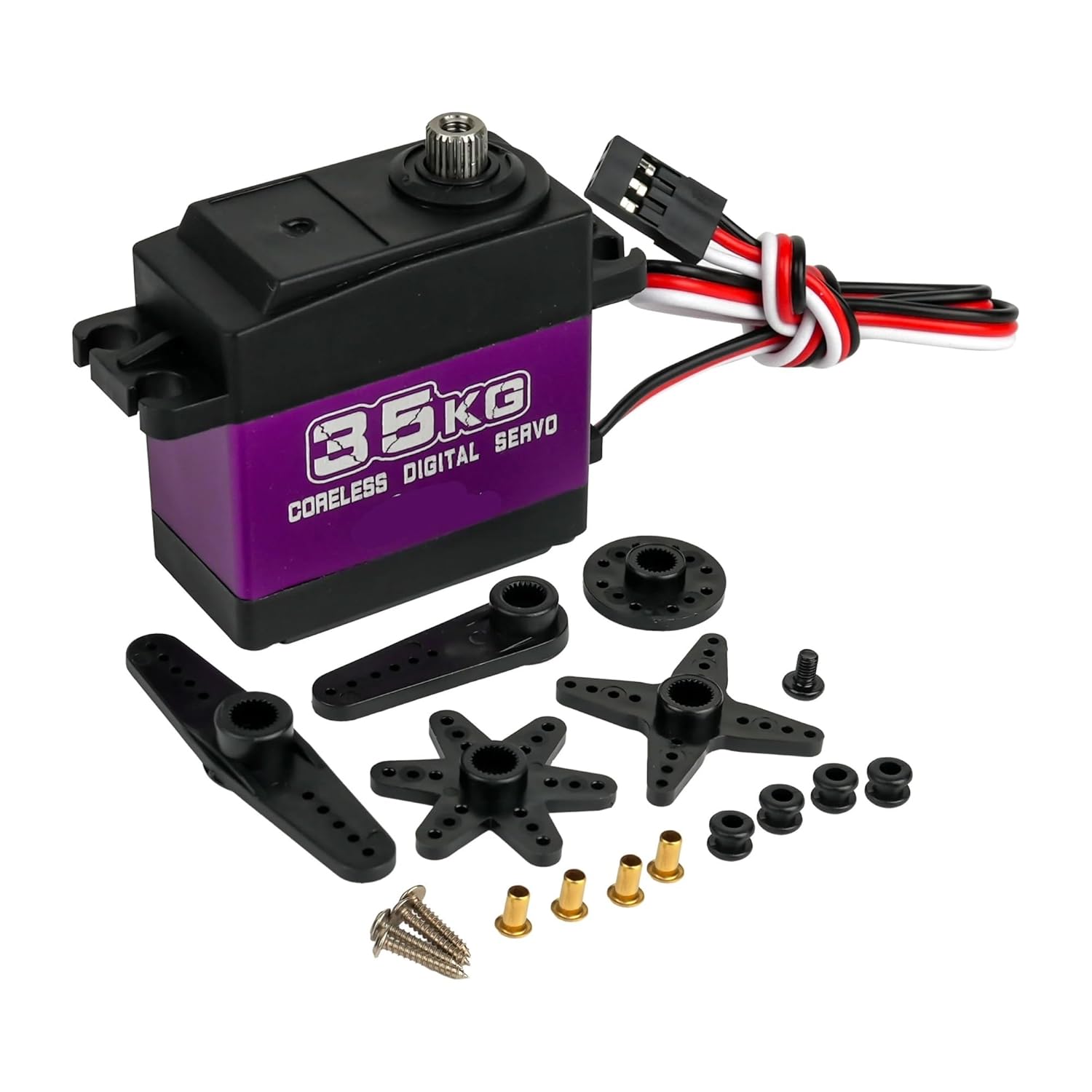 35kg Digital servo Motor Metal Gear Steering(2PCS 360 Degree)