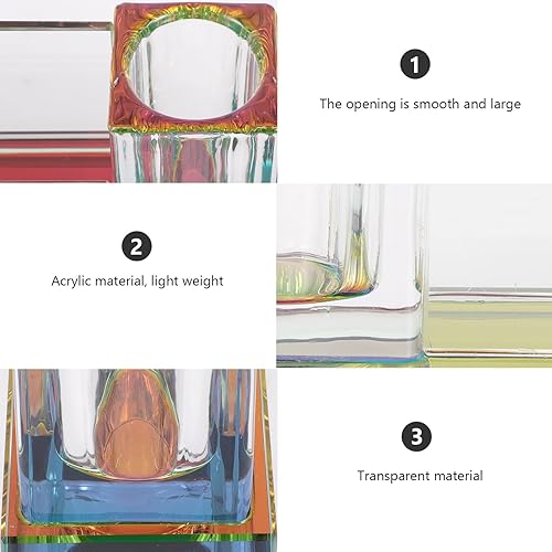 Miniatura 6 de Acrylic Desktop Microphone Stand Mic Base Stable Mic Holder Organizer for Tabletop Use in Ktv Karaoke Studio