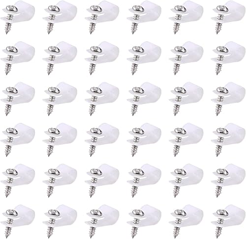 Miniatura 14 de Swpeet Paquete de 60 clips de cable tipo R de nailon negro de 5/16 pulgadas, clips de sujeción de cable de montaje de tornillo de nailon con 60