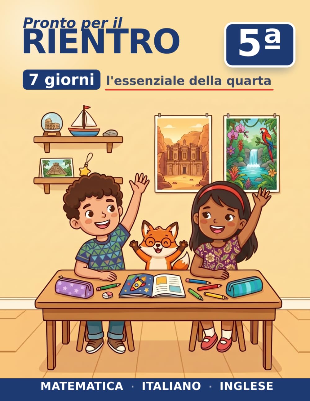 Libro delle Vacanze a Colori — Dalla 4ª alla 5ª Elementare in 7 Giorni: Ripassa la quarta: decimali, analisi logica, inglese · lettura a cronometro · ... di ripasso — l'essenziale in 7 giorni)