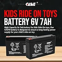 Vista 5 de Casil Batería de repuesto SLA de 6V 7Ah para Enduring 3FM7 (paquete de 2)