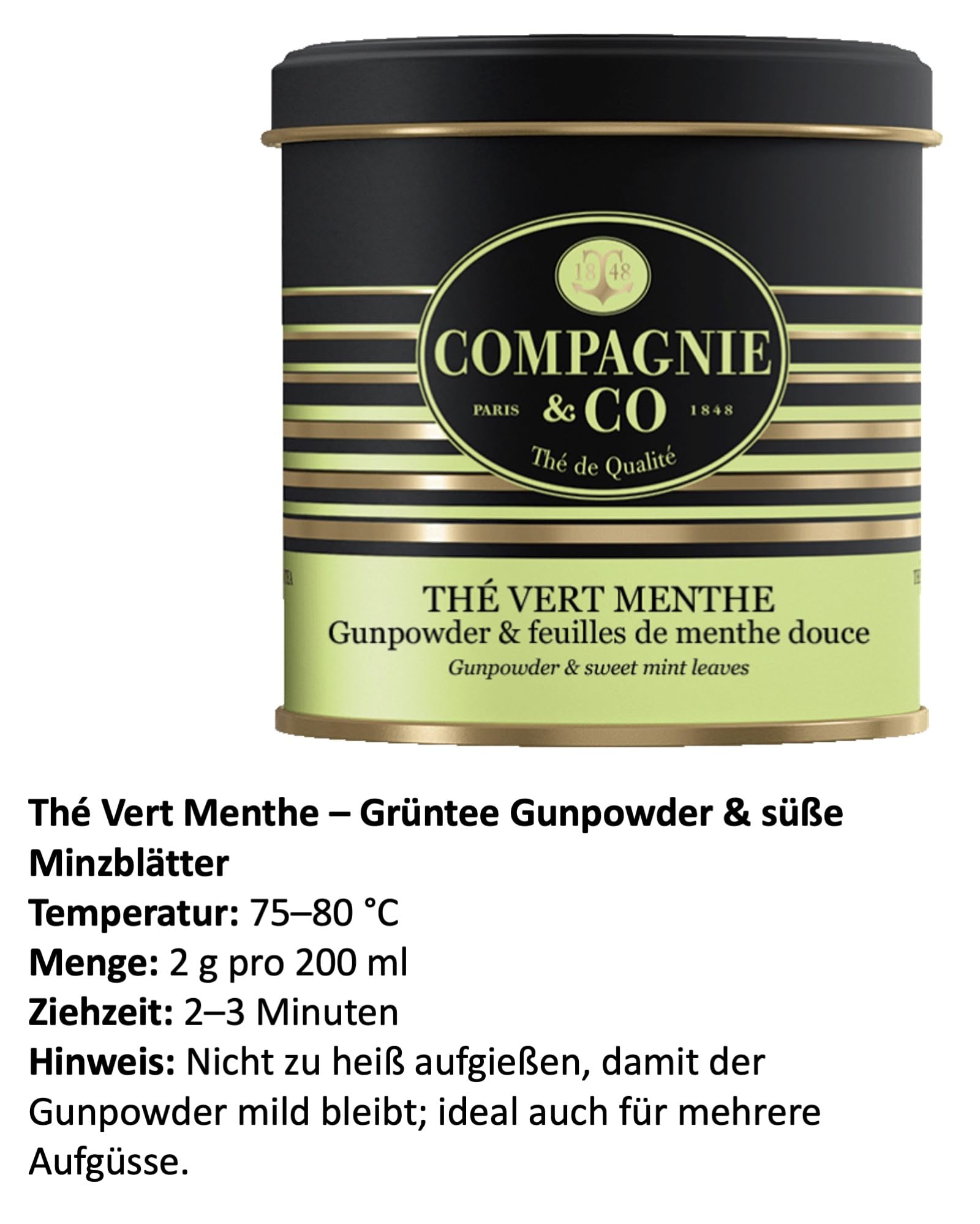 Edles Trio Tee-Geschenkset: Earl Grey, Rooibos Tropiques, Grüner Tee Menthe | Drei Sorten, schmuckvolle Aromadosen, Tee Geschenkideen, Premium Tee, Geschenk für Teeliebhaber, Christmas Hamper
