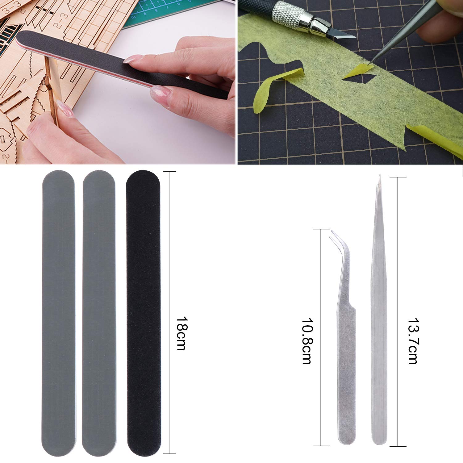 11PCS Gundam Modèle Outils Kit, Hobby Building Craft Set pour la Construction du modèle de Base réparation et la Fixation