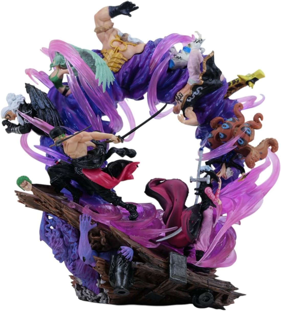 Trunkin One Piece Roronoa Zoro Action Figure, Anime Theme, Multi Color, PVC, Assembly Required, Large