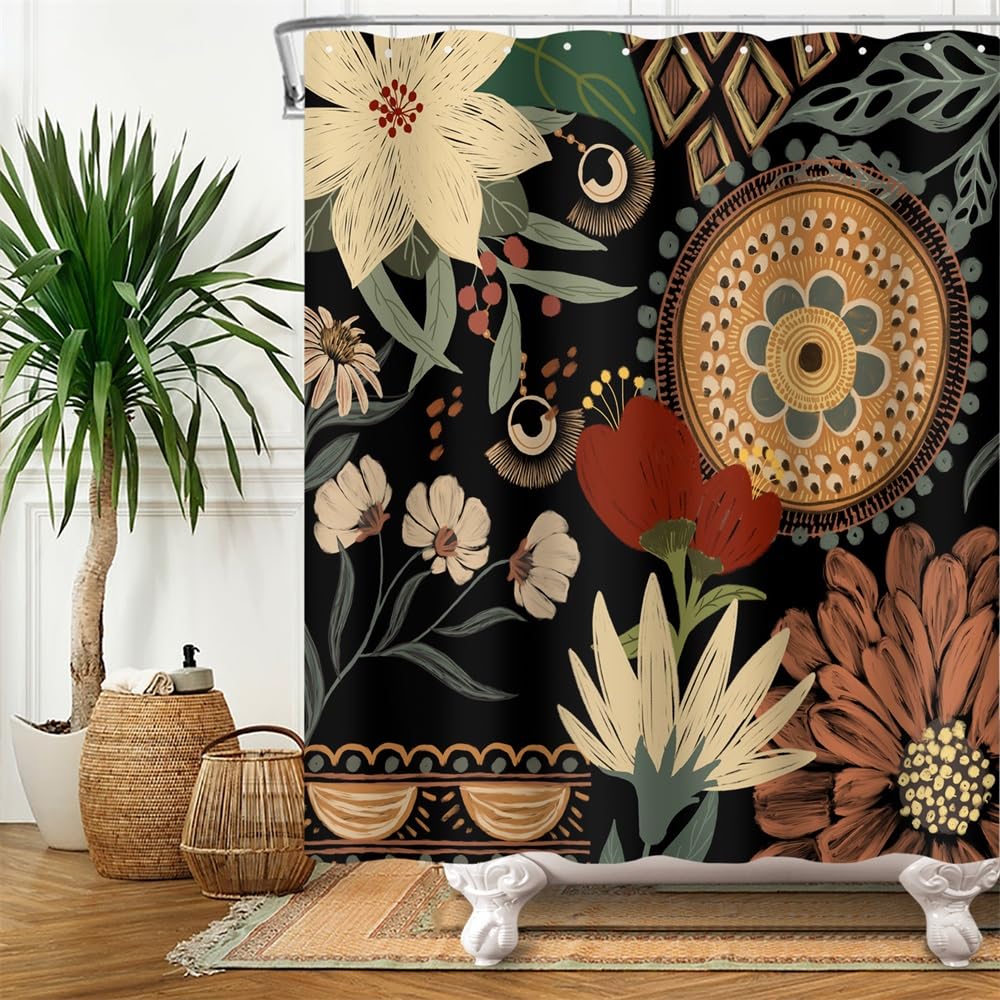 Uiiooazy Boho Shower Curtain - Image 3