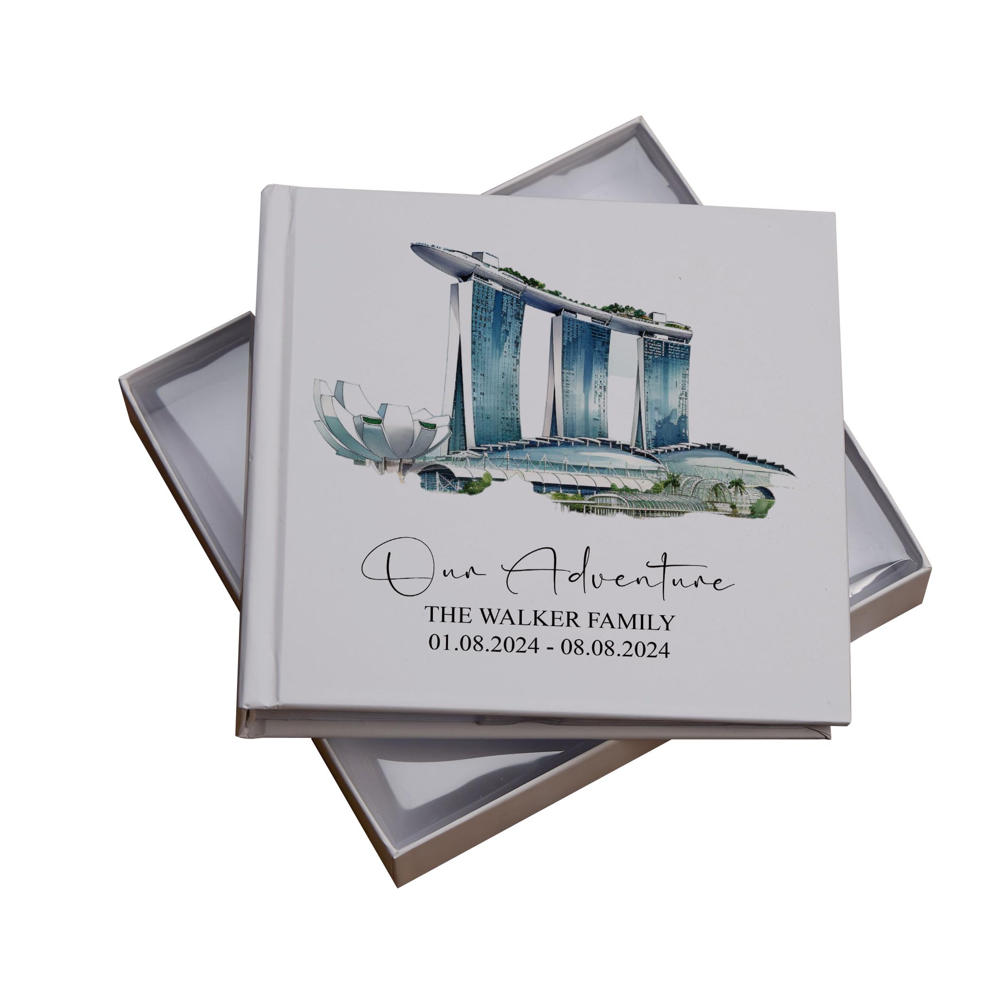 Personalised Singapore Holiday Memory Adventure Photo Albums (Marina Bay Sands)