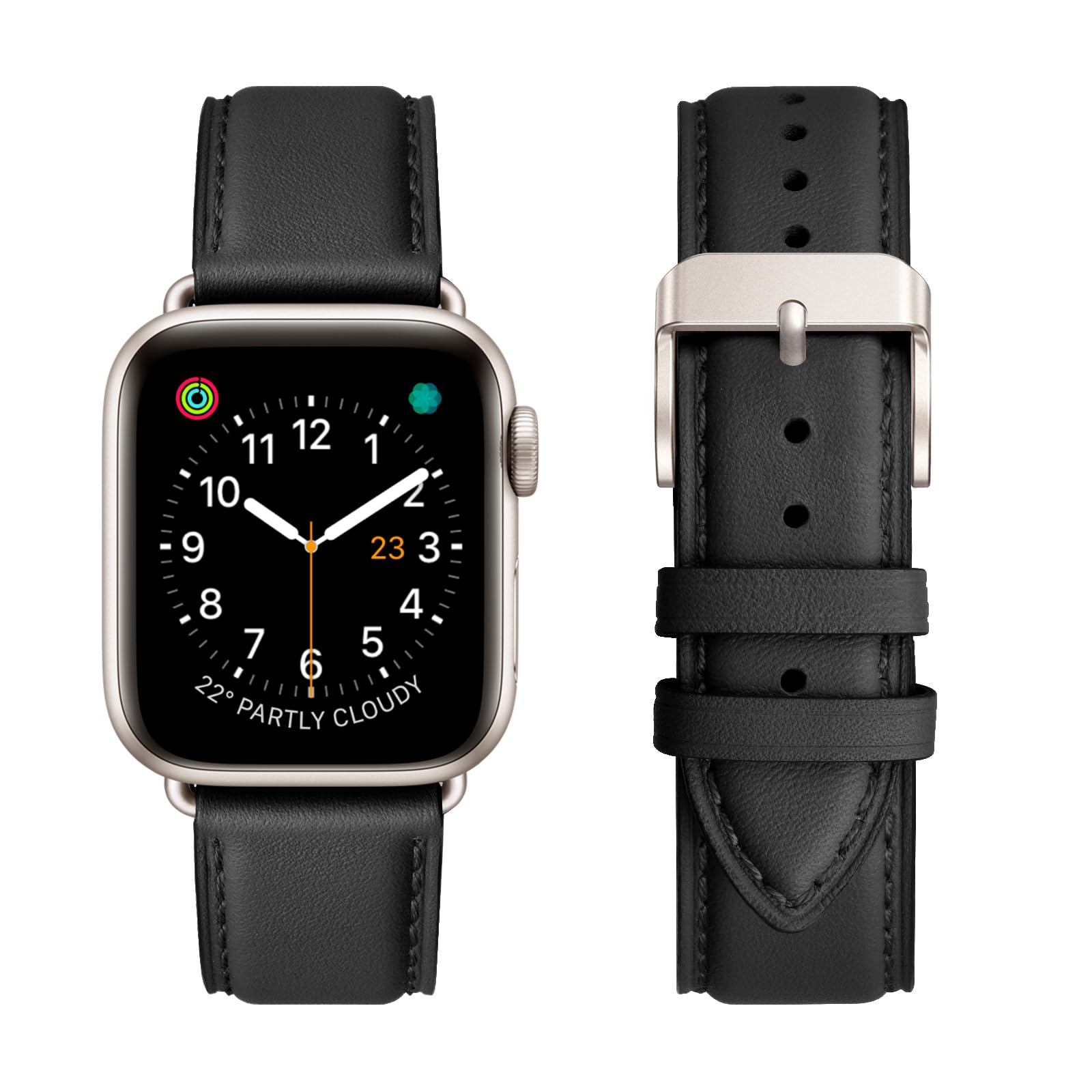 Genuine Leather Band Compatible with Apple Watch Bands for Women Office