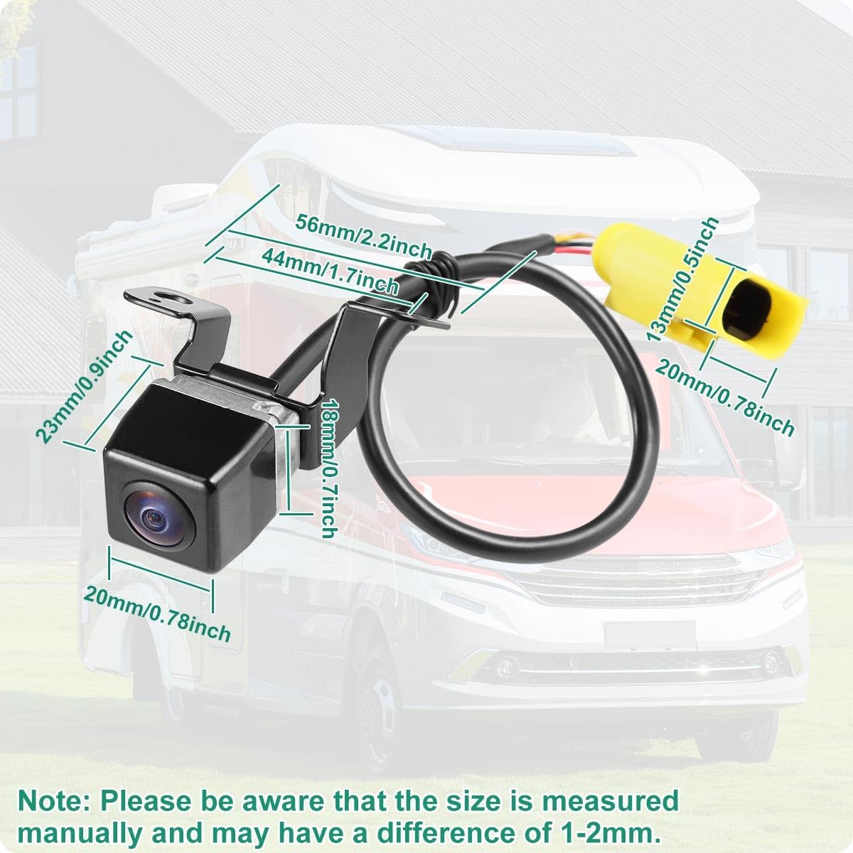 95760-2P600 Rear View Backup Camera Fit for Kia Sorento 2014 2015, GreenYi Parking Assist Cam Replaces OE Number 95760-2P600, 957602P600, 95760-2P600FFF, 957602P600FFF, small, Black