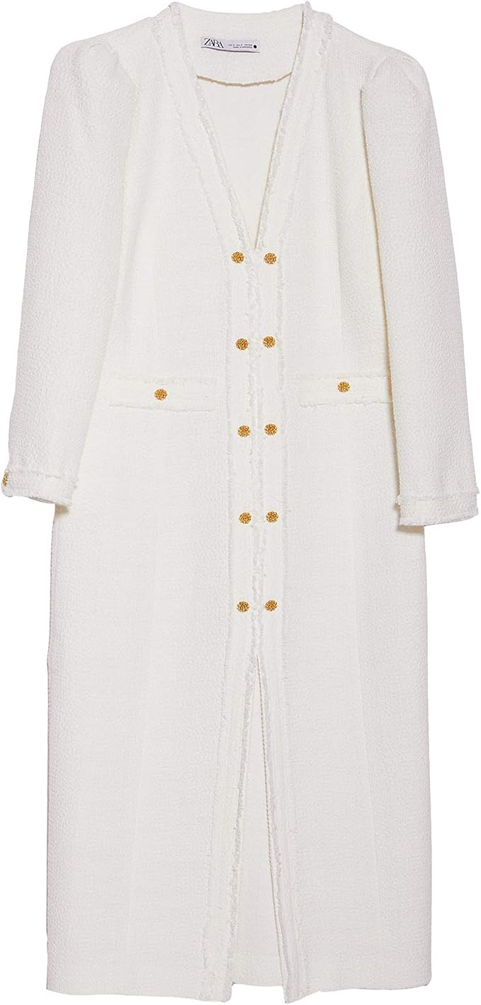 Vestido blanco tweed zara Clearance