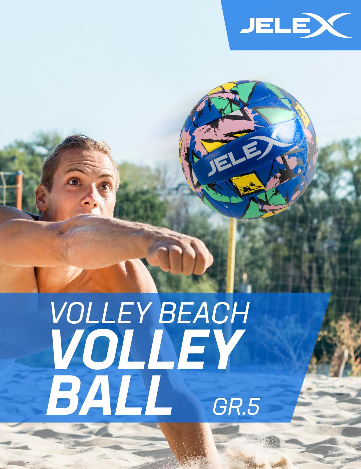 JELEX Volley Beach siatkówka (czerwona)
