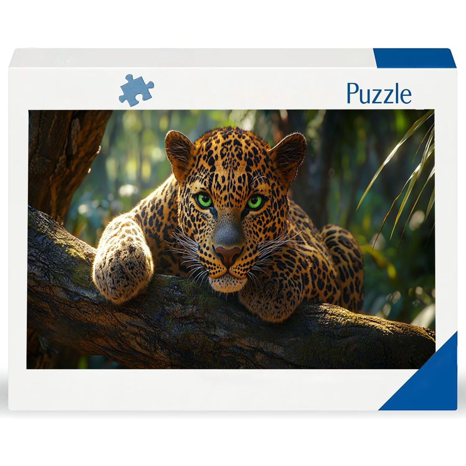 Puzzle para Adultos 1692 Piezas, Leopardo del Bosque Puzzle, Difícil, Desafiante, Rompecabezas Encajan Perfectamente, Letras en la Parte Posterior, Regalo para Personas Mayores (179x31cm) v-812