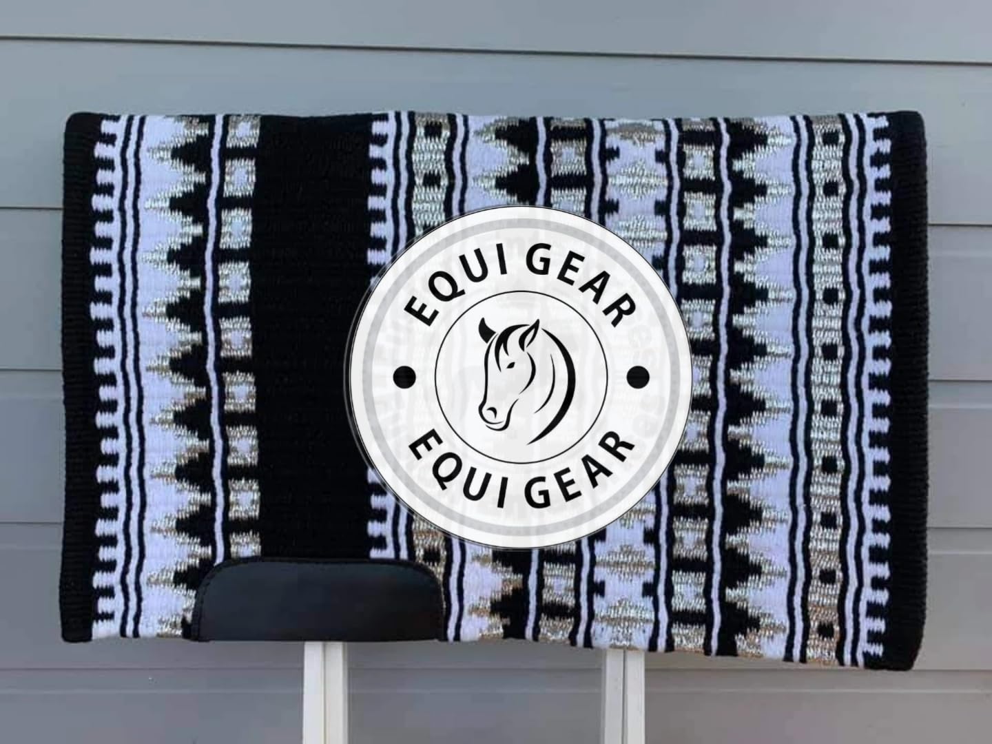 Horse Western Ranch Sottosella/Coperta da sella Western in lana neozelandese con imbottitura in lana con sensore Flex (personalizzazione disponibile) AS27 (36" x 40")