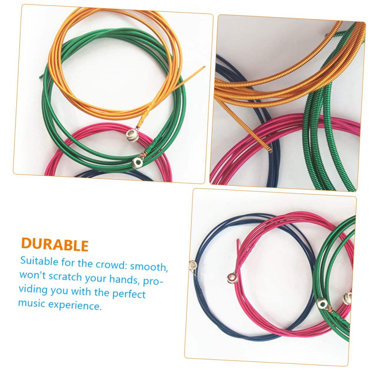 Abaodam 12pezzi Corde Per Chitarra Basso Elettrico Set Inossidabile Accessori Per Musicisti Principianti e Professionisti