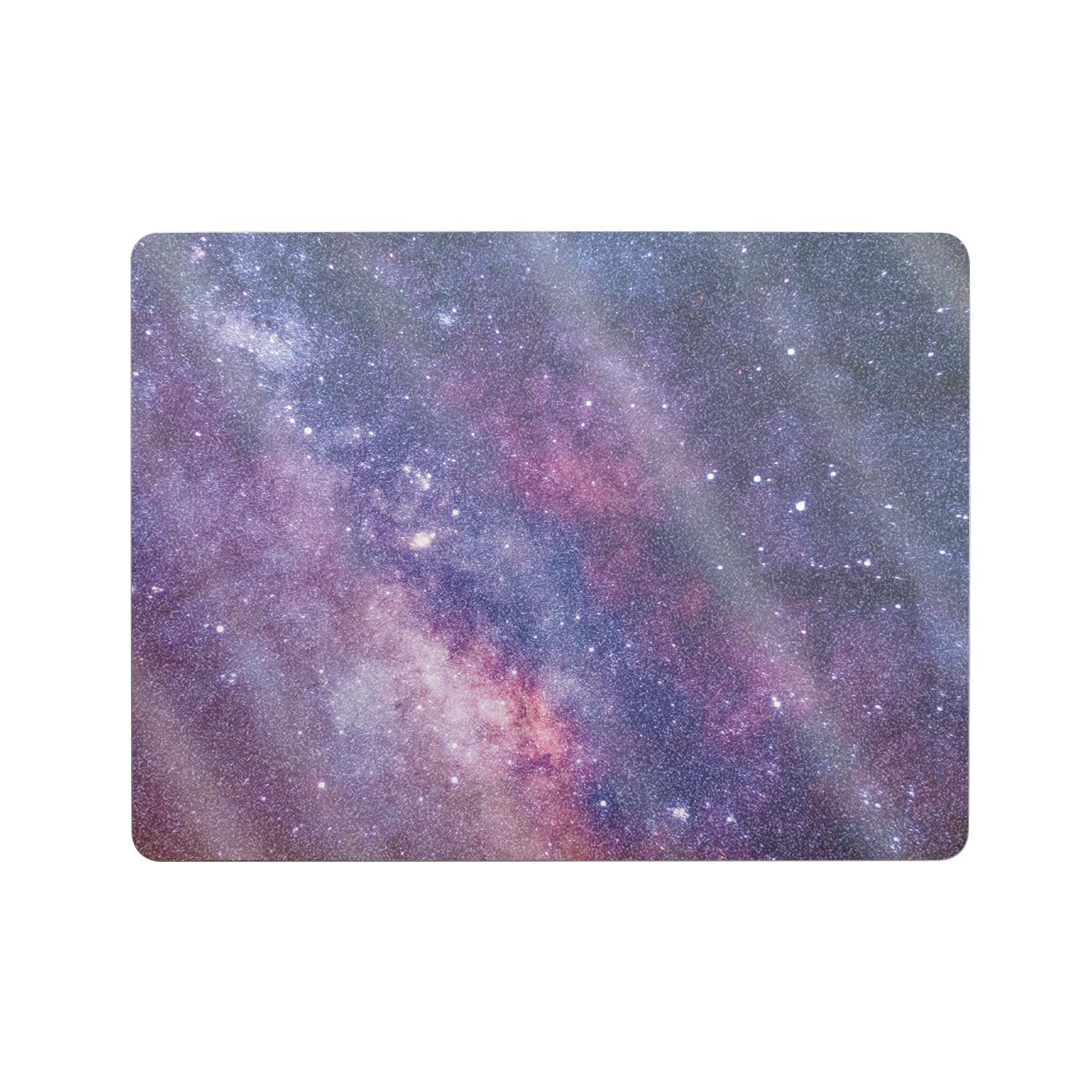 Glossy Glitter Laptop Skin Compatible with Microsoft Surface Laptop 8 13" (2025) - Violet Stars - Premium 3M Vinyl Protective Wrap Decal Cover - Easy to Apply | Crafted in The USA by MightySkins