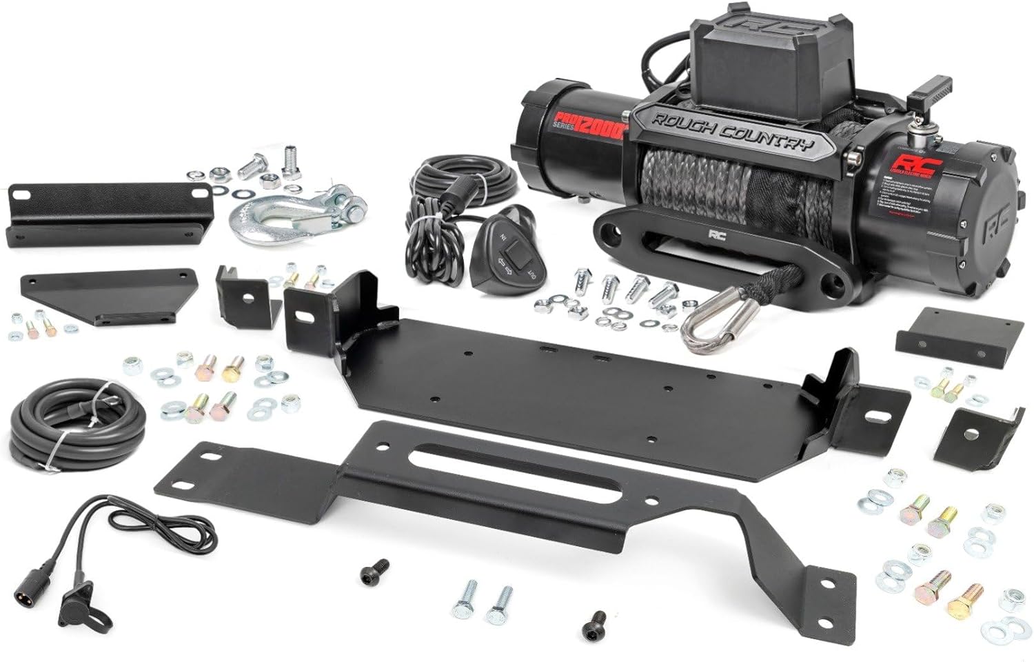 Rough Country Hidden Winch Kit w/PRO12000S for 20-22 Ford Super Duty - 51127