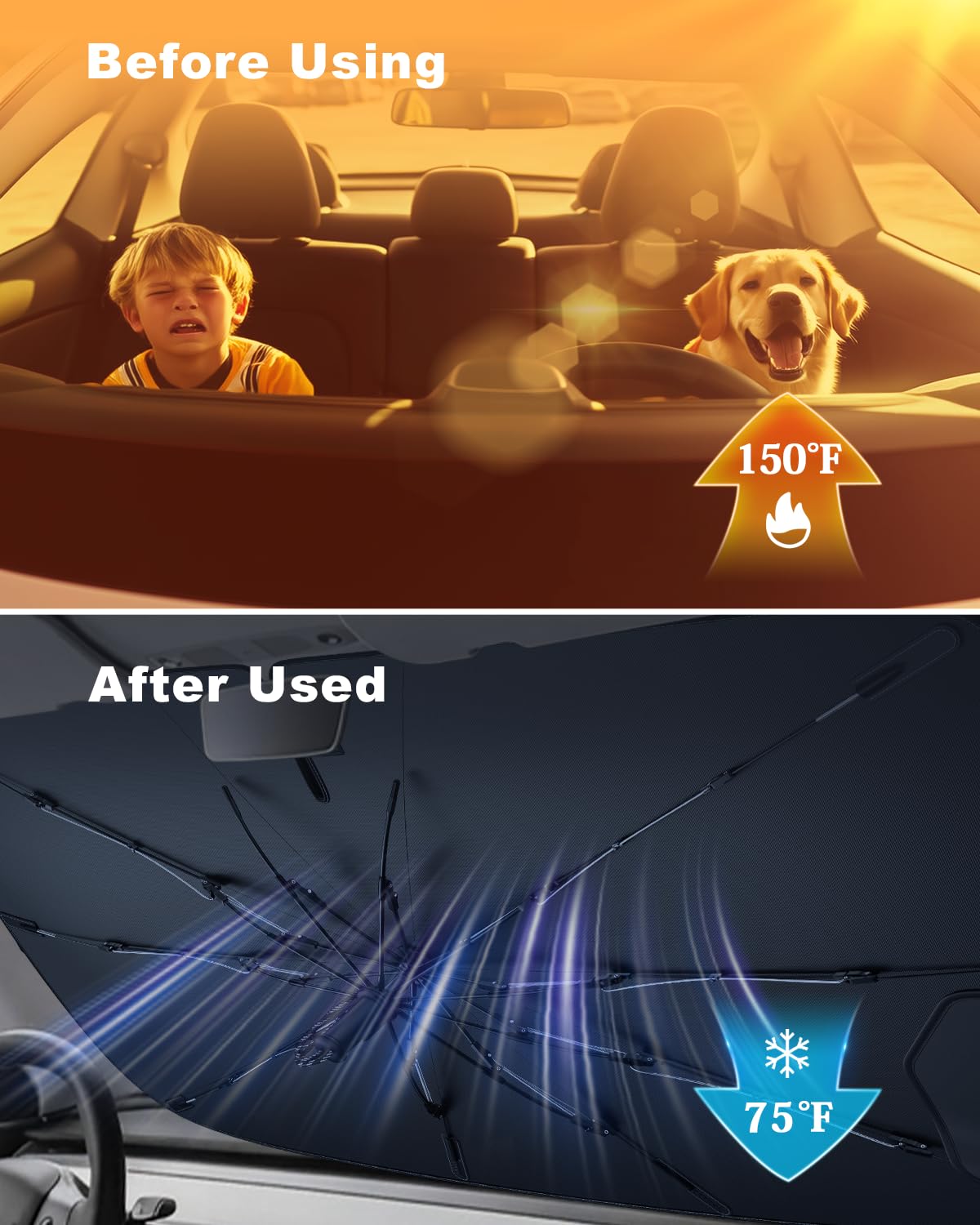[2026 Upgrade] CDEFG Kompatibel mit BMW 1er F70 2024 2025 2026 Sonnenschutz Abdeckungen Frontscheibe Sonnenschirm Die Vordere Schallwand Windschutzscheibe Auto Sonnenblende Zubehör