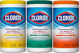 Clorox Disinfecting Wipes Value Pack, 75 Count Each, Pack of 3 (Package May Vary) (Package May Vary)