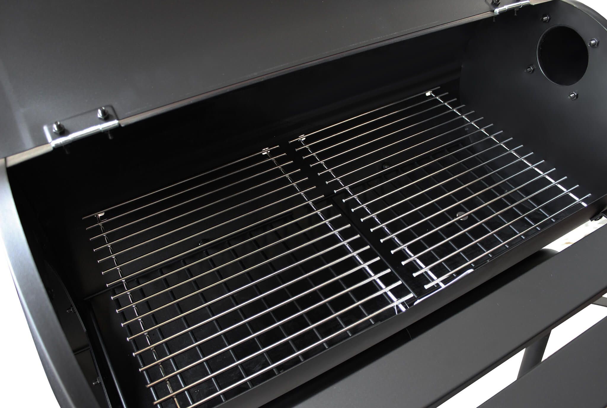Barbecue a carbonella affumicatore con ruote da campeggio grigliata di design americano
