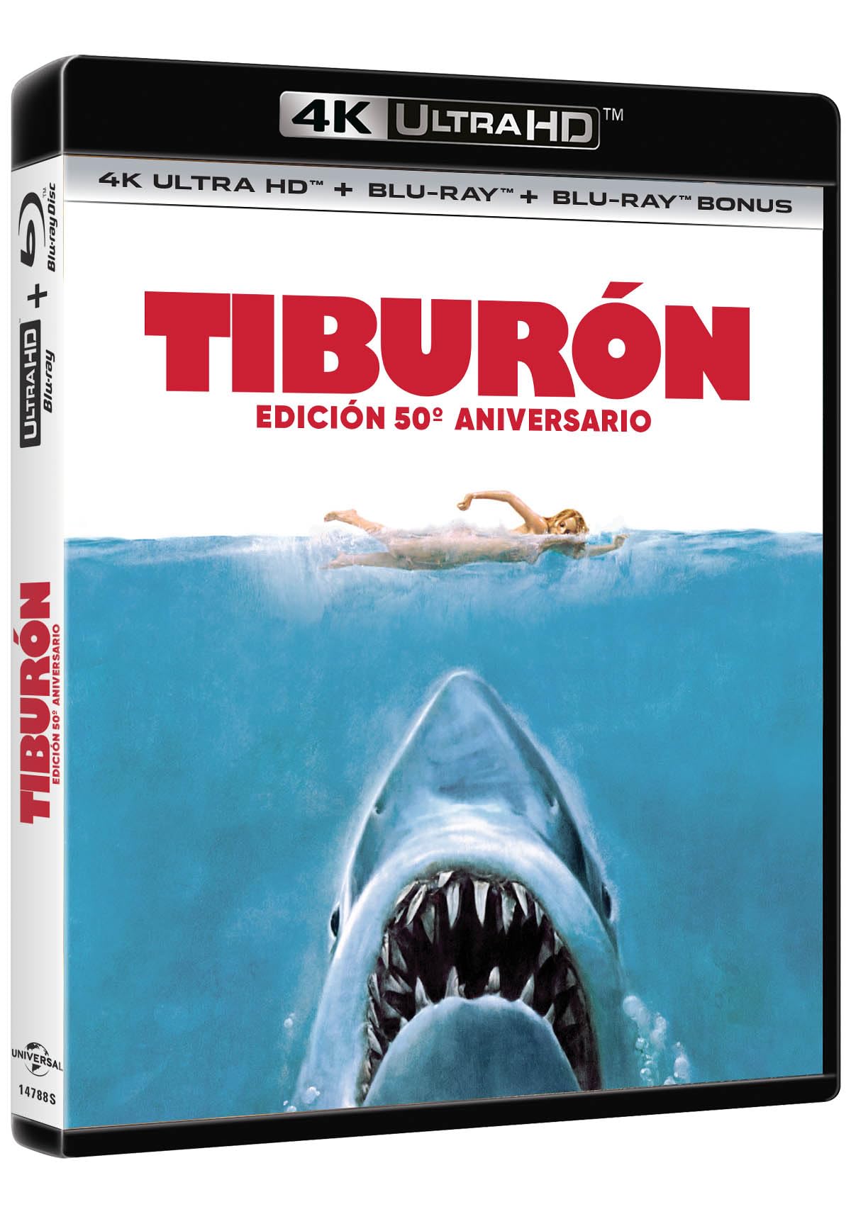 Tiburón. 50 aniversario (4K UHD + BD + BD Bonus) [Blu-​ray]