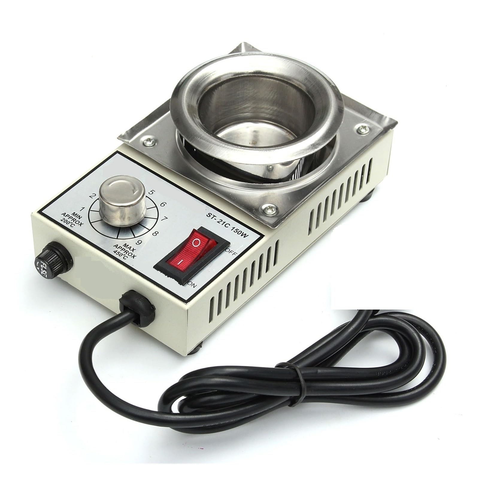 Welding Crucible, 150W Temperature Controlled Soldering Pot Melting Tin Pot Tin Cans