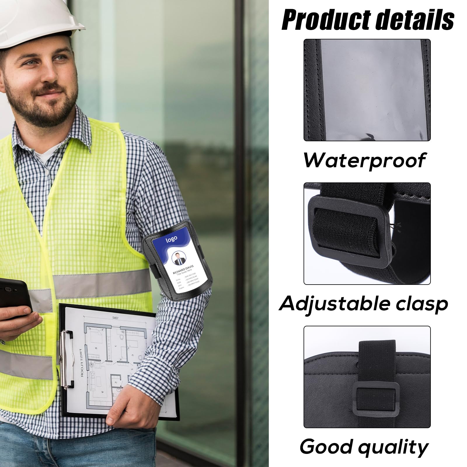 Lyreh 2pcs Adjustable Arm Badge Holder - Image 4