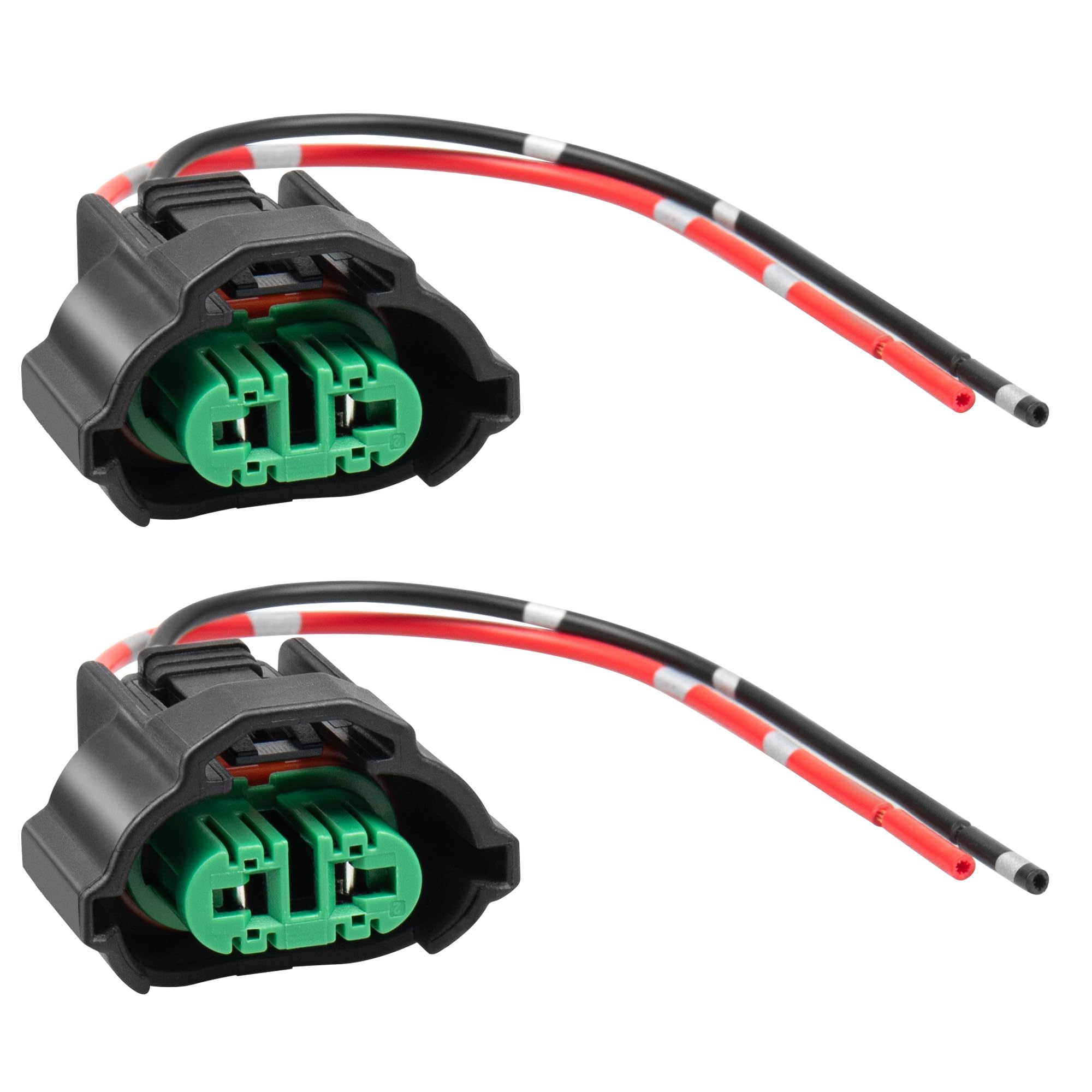 RED WOLF H8 H9 H11 880 881 Female Adapter Wire Connector Replace OEM Headlight Fog Light Wiring Harness Retrofit Pigtail for Toyota GMC Chevy Honda Jeep Ford Dodge Bulb LED Headlamp Universal Fit