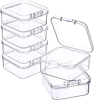 Vista 21 de 6 Piezas Mini Cajas de Almacenamiento de Cuentas Transparentes de Plástico para Coleccionar Artículos Pequeños, Cuentas, Joyas, Tarjetas de Visita