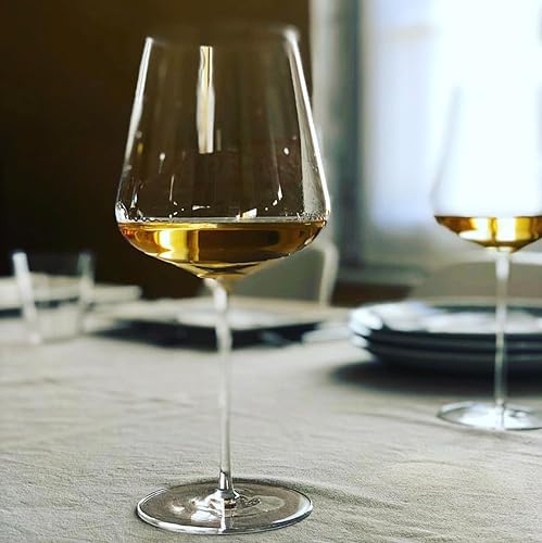 Miniatura 4 de Zalto Denk'Art - Juego de 6 copas de vino sopladas a mano, color burdeos