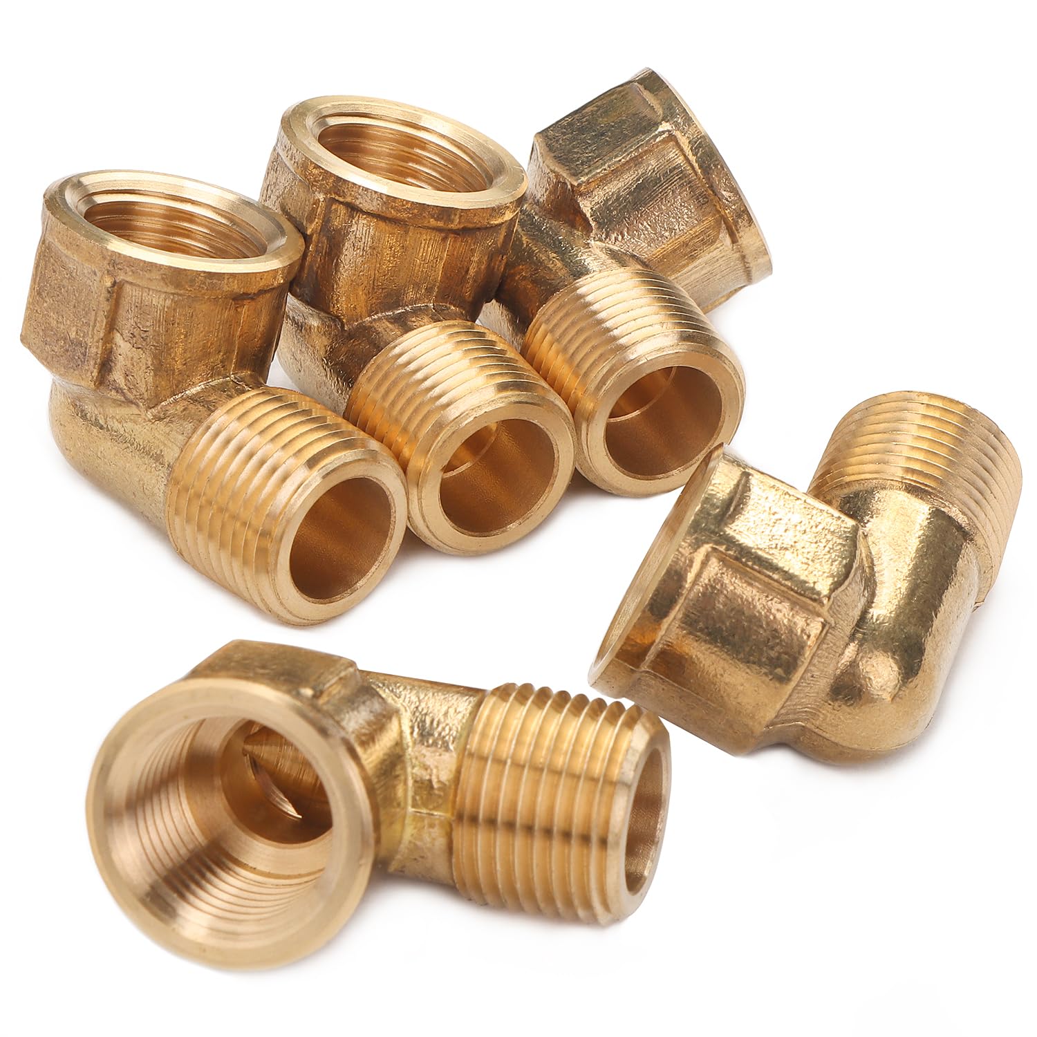 Raccordement laiton de précision 90 degrés NPT 9,5 mm pour tuyauterie nautique haut de gamme
