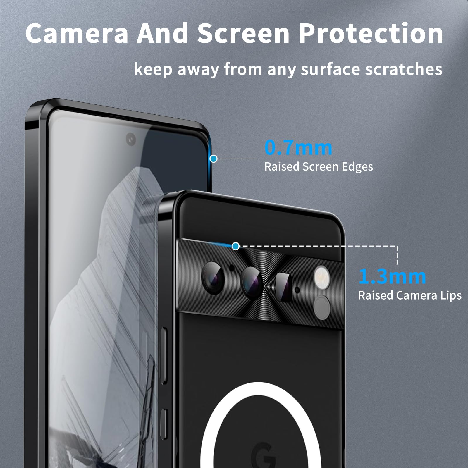Mixroom Cover Per IPhone 8 Plus, Custodia In TPU Morbido Trasparente Con Iniziale A E Fiori, Stampa Floreale - 2