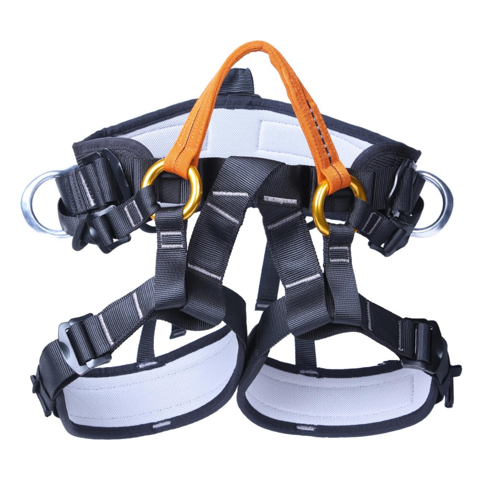 Arborist Harness Padded Arborist Harness with Leg Straps Adjustable for Arborists, Elevated Work, Rope Training Orange-picture-25