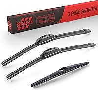 Vista 26 de BERG REGEN 22"+19" Limpiaparabrisas con juego de repuesto trasero de 10 pulgadas para Mazda CX-3 2016 2017 2018 2019 – Calidad genuina del OEM