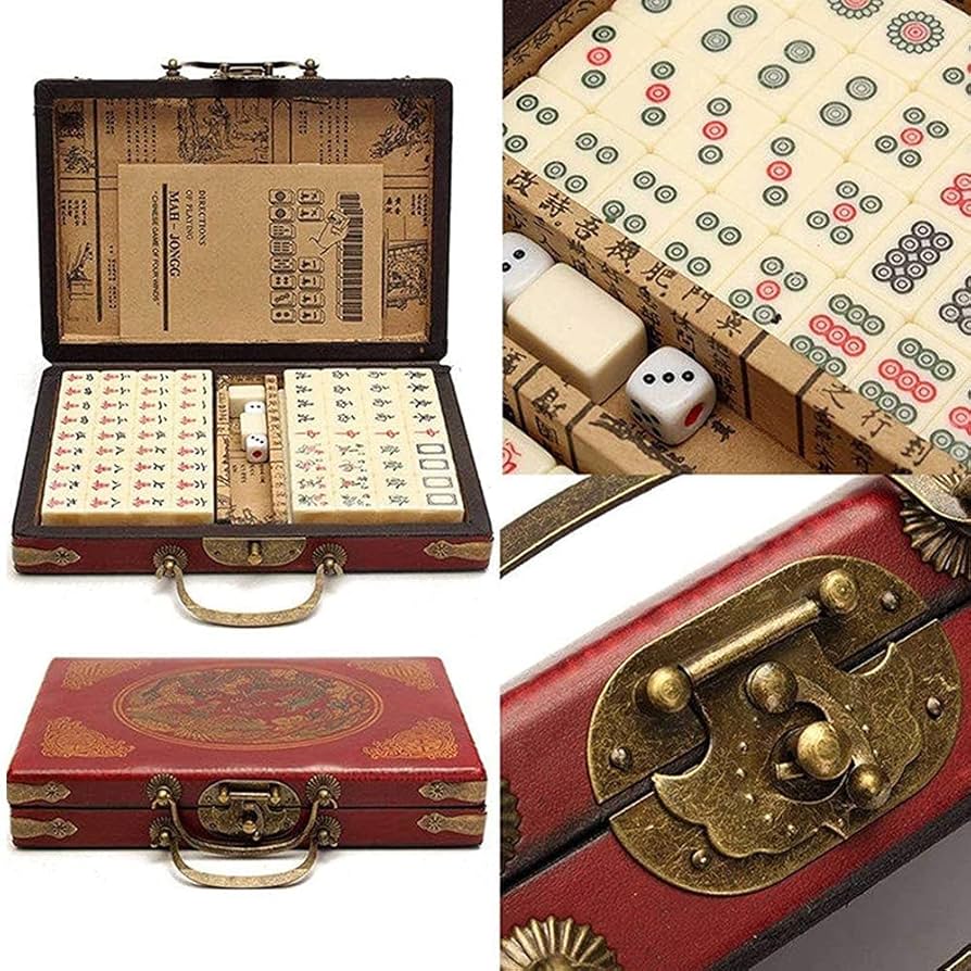 144 Tiles Chinese Mahjong Set with Manual in English