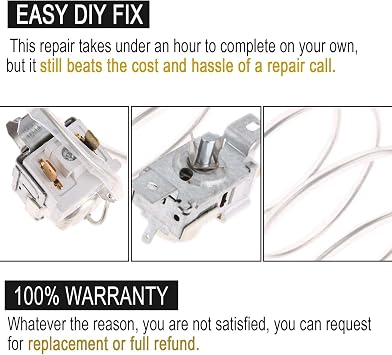 UPGRADED 2198202 Refrigerator Cold Control Thermostat by Seentech Easy to Install - Exact Fit for Whirlpool,Kenmore Refrigerator - Replaces Part Numbers: WP2198202 2161284 2198201 PS11739232 AP6006166