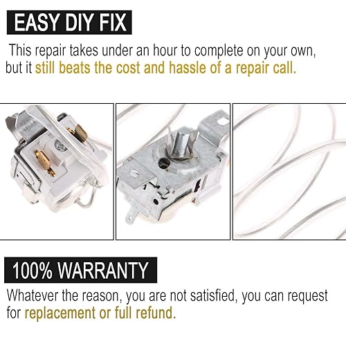 Miniatura 6 de Lifetime 2198202 - Termostato de control de frío para refrigerador de Seentech fácil de instalar, ajuste exacto para Whirlpool, refrigerador Kenmore