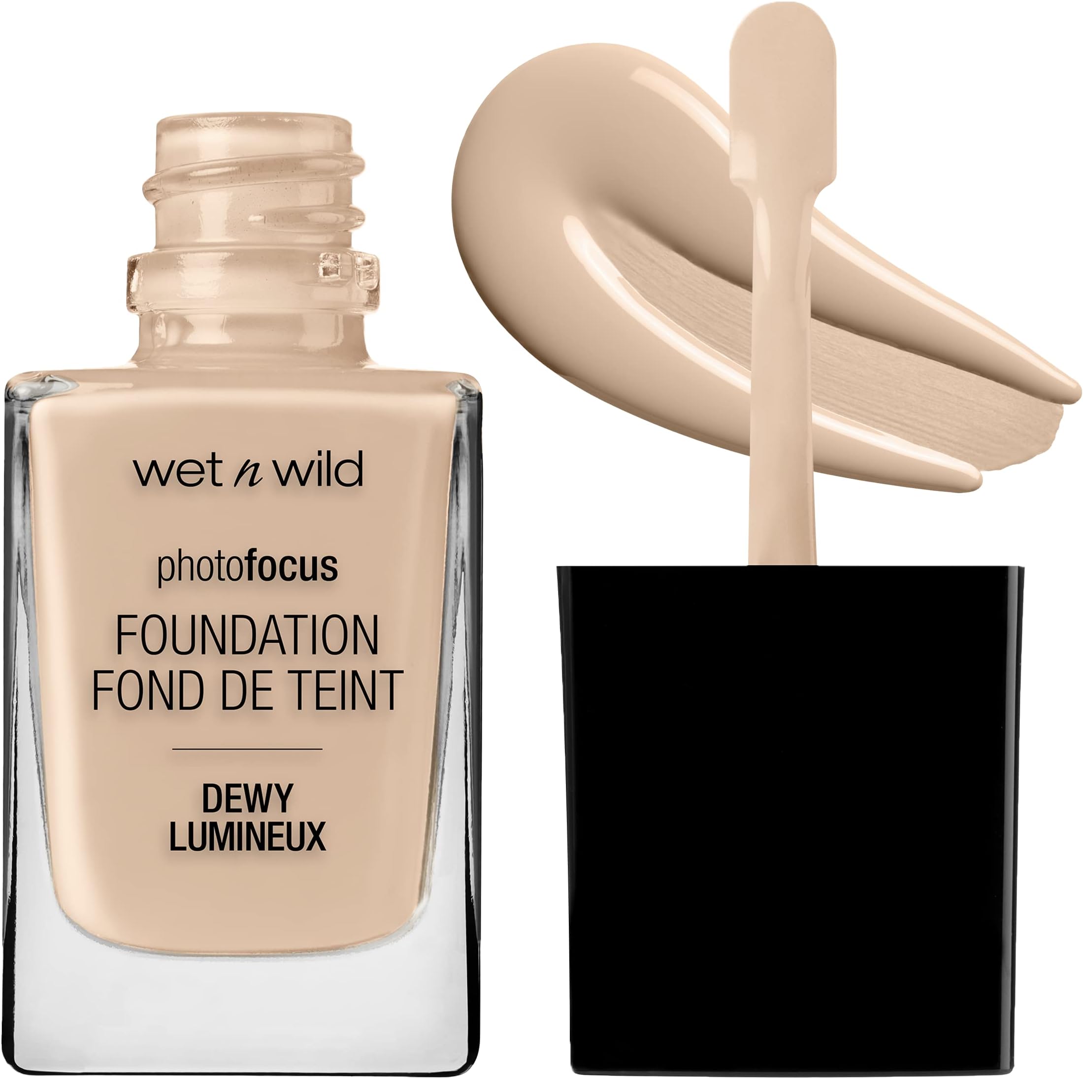 Photo Focus Dewy Liquid Foundation Makeup, Shell Ivory ('Packaging may vary)