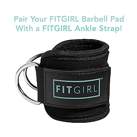 FITGIRL - Squat Pad and Hip Thrust Pad for Leg Day, Barbell Pad Stays in Place Secure, Thick Cushion for Comfortable Squats Lunges Glute Bridges, Olympic Bar and Smith Machine (Deluxe Mint)