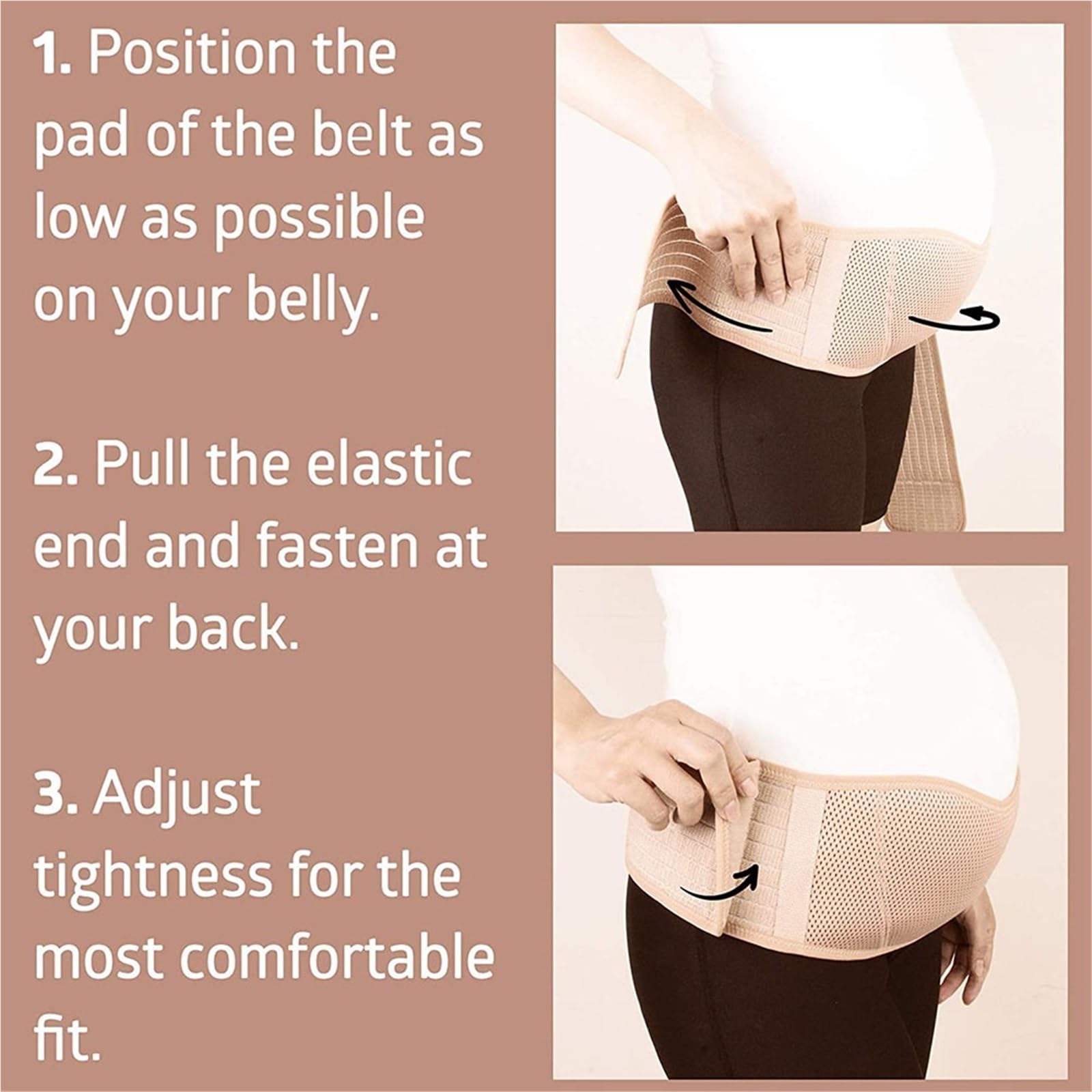 Pancera Gravidanza Protettore for tutore premaman traspirante | Supporto for l'addome, vestiti for la cura della pancia delle donne incinte(Beige,XL)