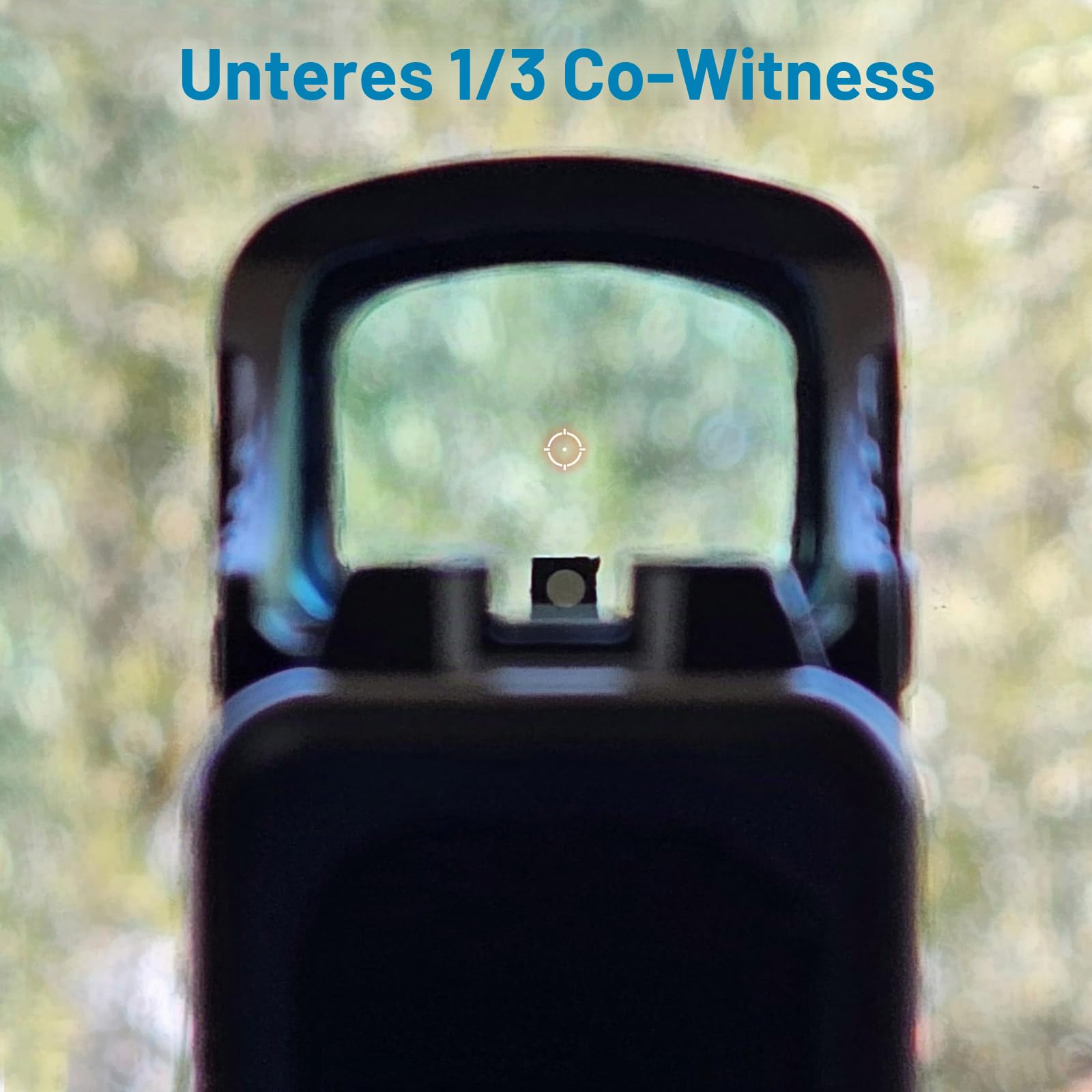 21 x 16 mm Rotpunktvisier, Unteres 1/3 Co-Witness Shake Awake GK MOS Red Dot Visier, 3 MOA Rotpunkt Zielfernrohr mit 10 Ebenen Absehen