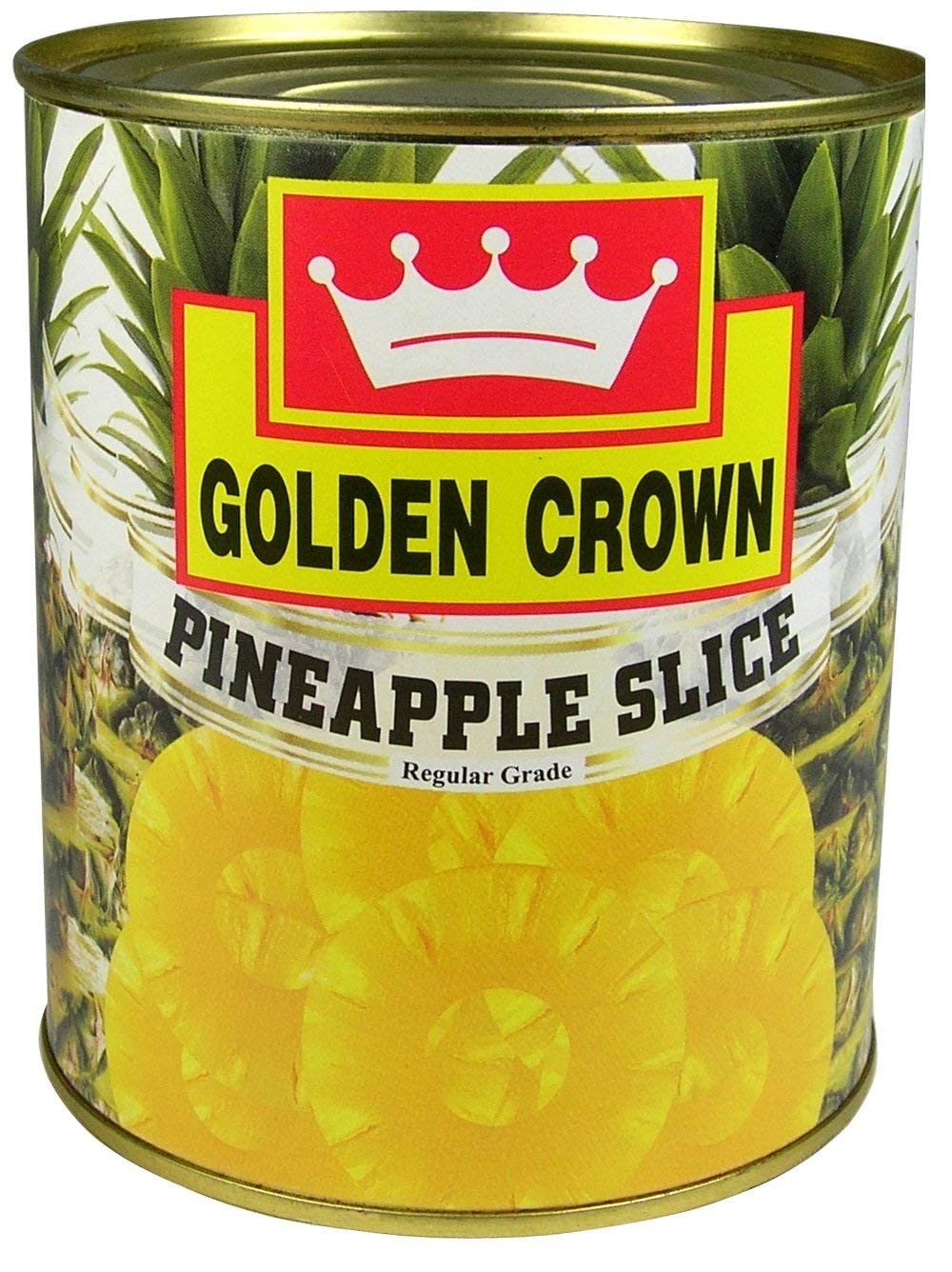 Pineapple Slices in Juice, Golden Crown, 840g Can, 1 Pack