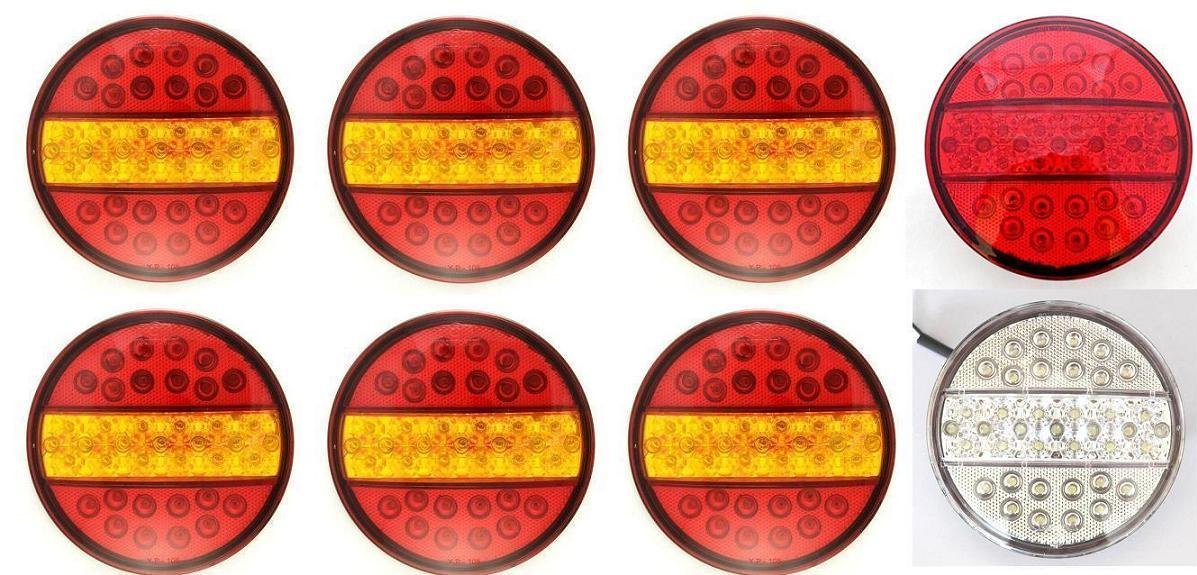 8 x 24 V Hamburger uniwersalne tylne światła światła LED światła przeciwmgielne i cofane do przyczep ciężarowych przyczep kempingowych traktora podwozia