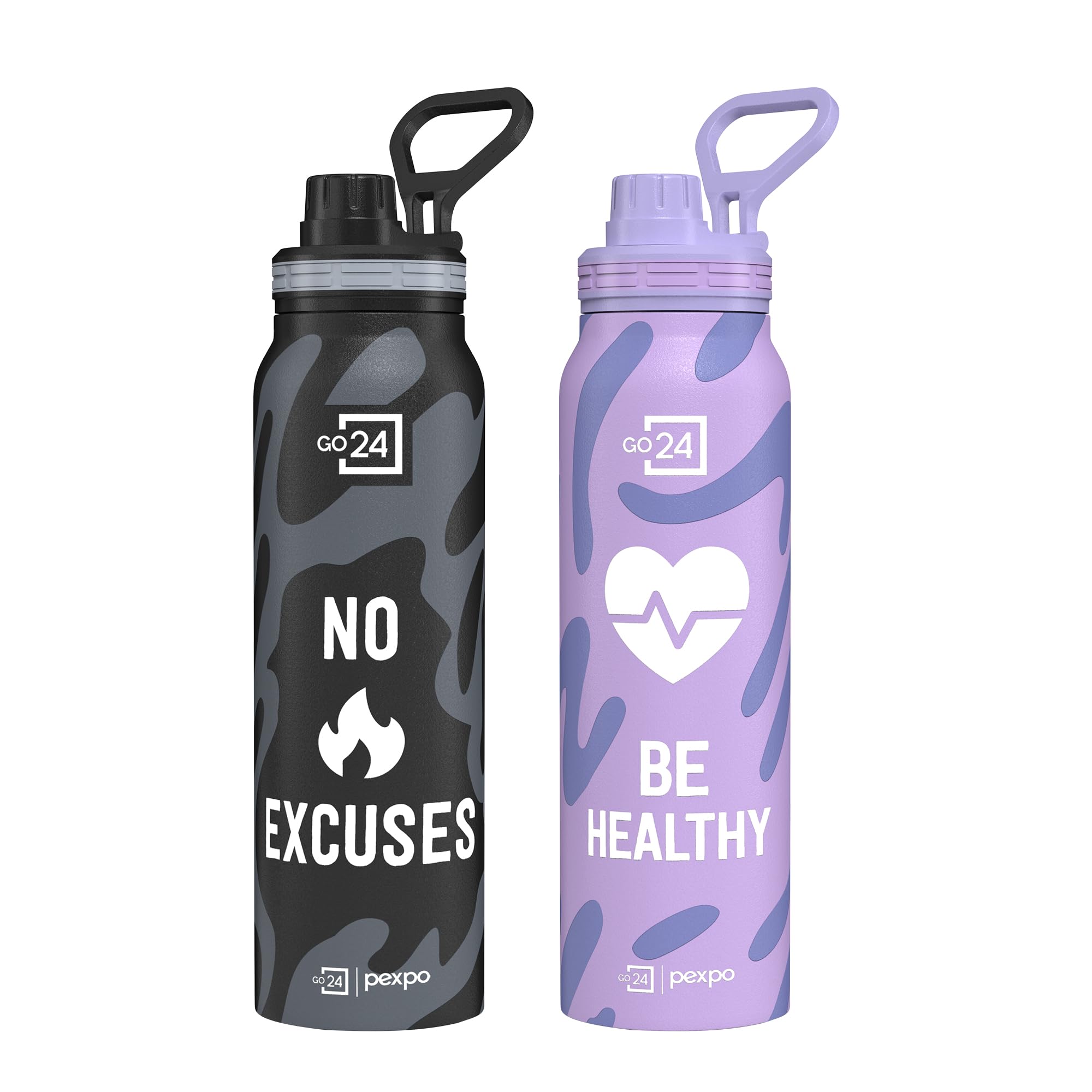Go24 pexpo Stainless Steel Water Bottle 1 Litre, 3 Layer Vacuum Insulated — Amazon image 14