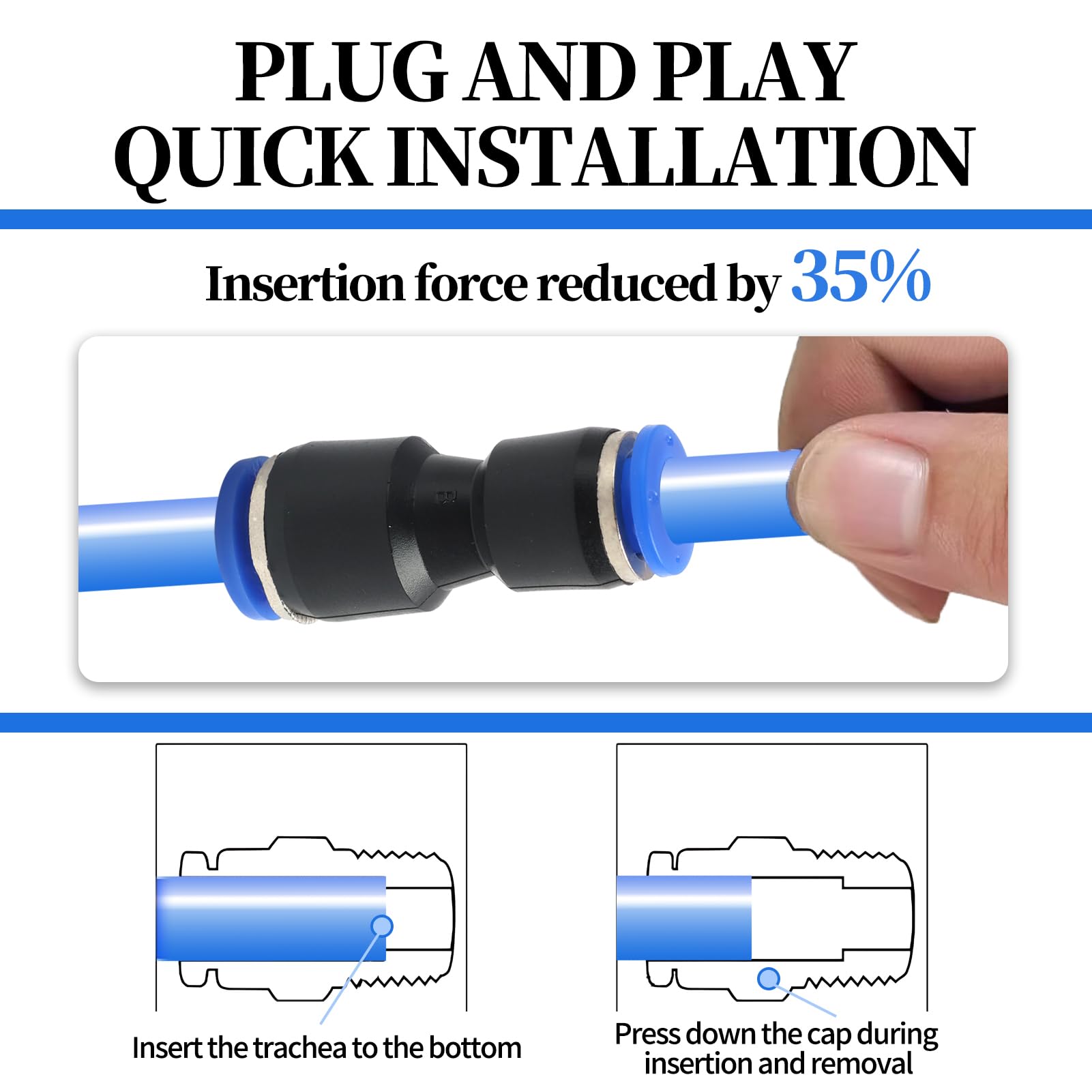 10 PCS 8mm x 6mm Raccordi Pneumatici a Innesto Rapido, connettore pneumatico, Pneumatico Accessorio Riduttore, Ampiamente utilizzato in macchinari, elettronica, automobili