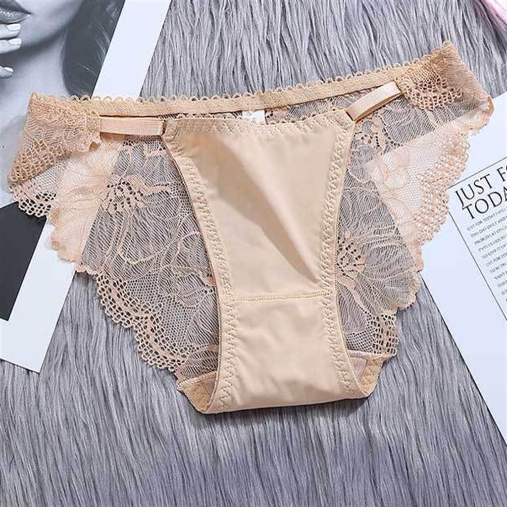 Thin Strap Panties Female Sense Lace Ice Silk Seamless Breathable Low Waist Women's Trunks