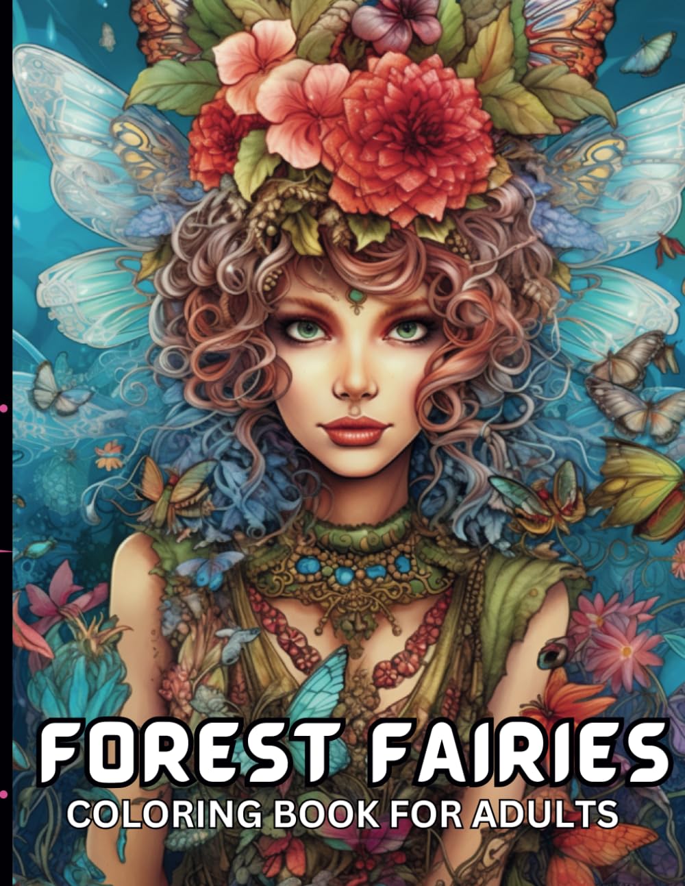 Mystical Forest Fairies: A Magical Coloring Book for Adults: Color Your Imagination, A Fairy-Themed Coloring Adventure