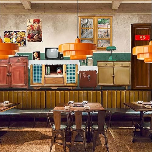 Miniatura 2 de Lámpara colgante de mediados de siglo, lámpara colgante de techo danesa naranja, diseño de pantalla de 3 capas, estilo escandinavo, accesorios de