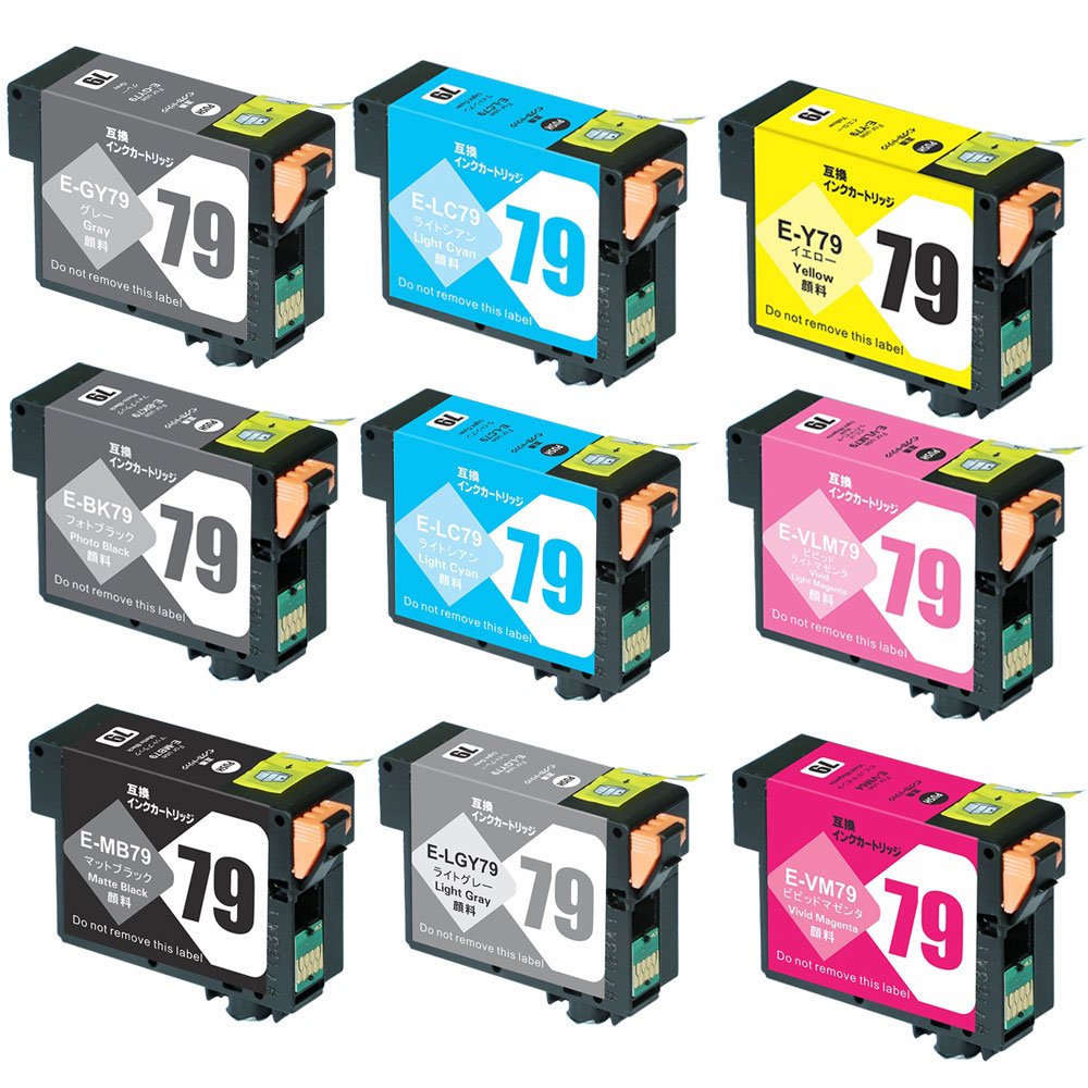 Amazon.co.jp: IC9CL79(IC79) エプソン 互換インクカートリッジ (顔料