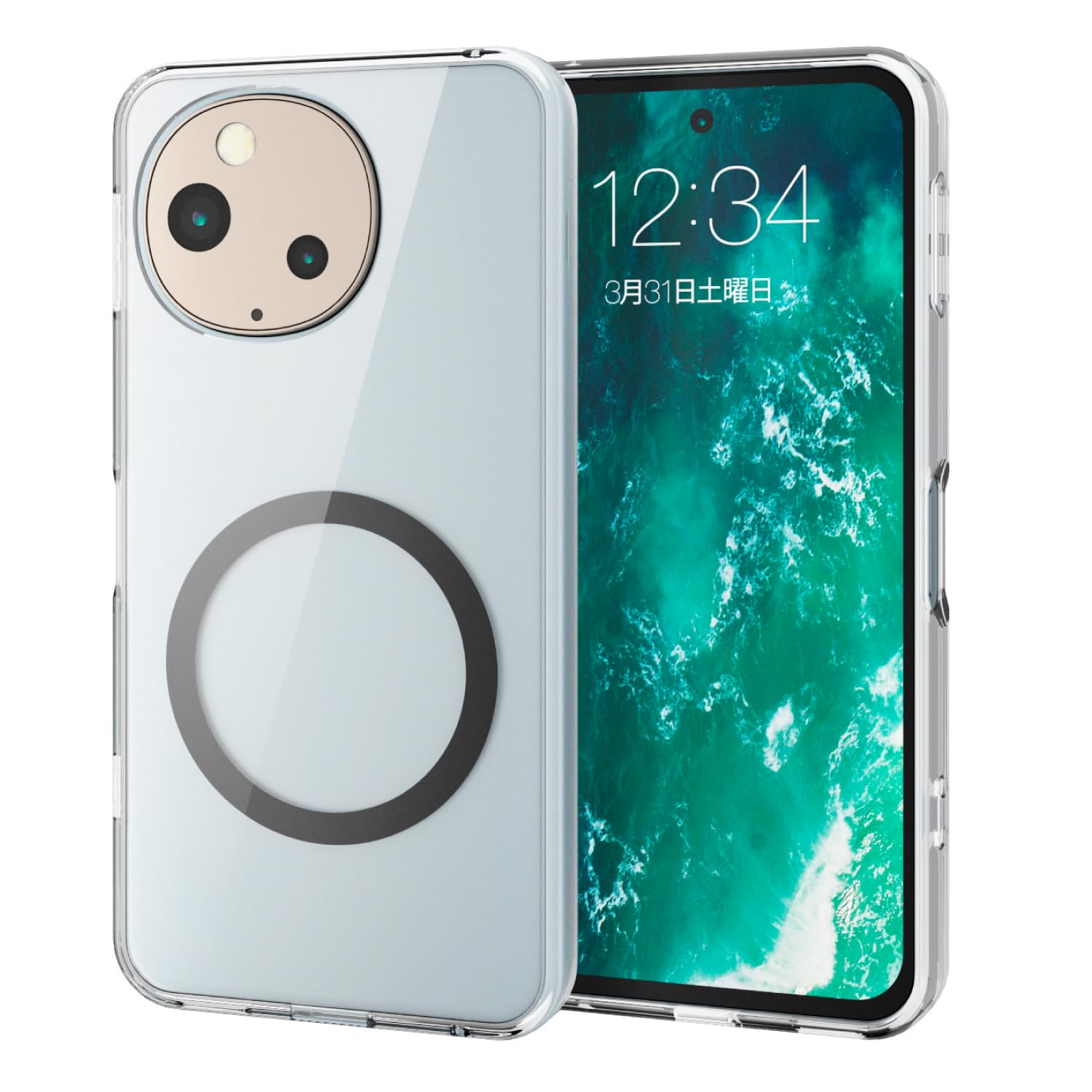 えちゅ( ^ω^ )ケースセット Amazon.co.jp: エレコム AQUOS sense9 ケース ハイブリッド マグネット