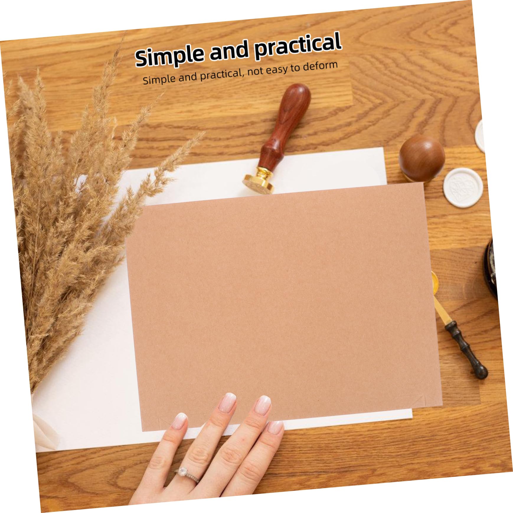 Selbstklebende A4-versandtaschen aus Papier, Flach | Khaki, für Fotos und Dokumente, Stabile Karton Ausführung, 30 Stück, für Karten und Unterlagen